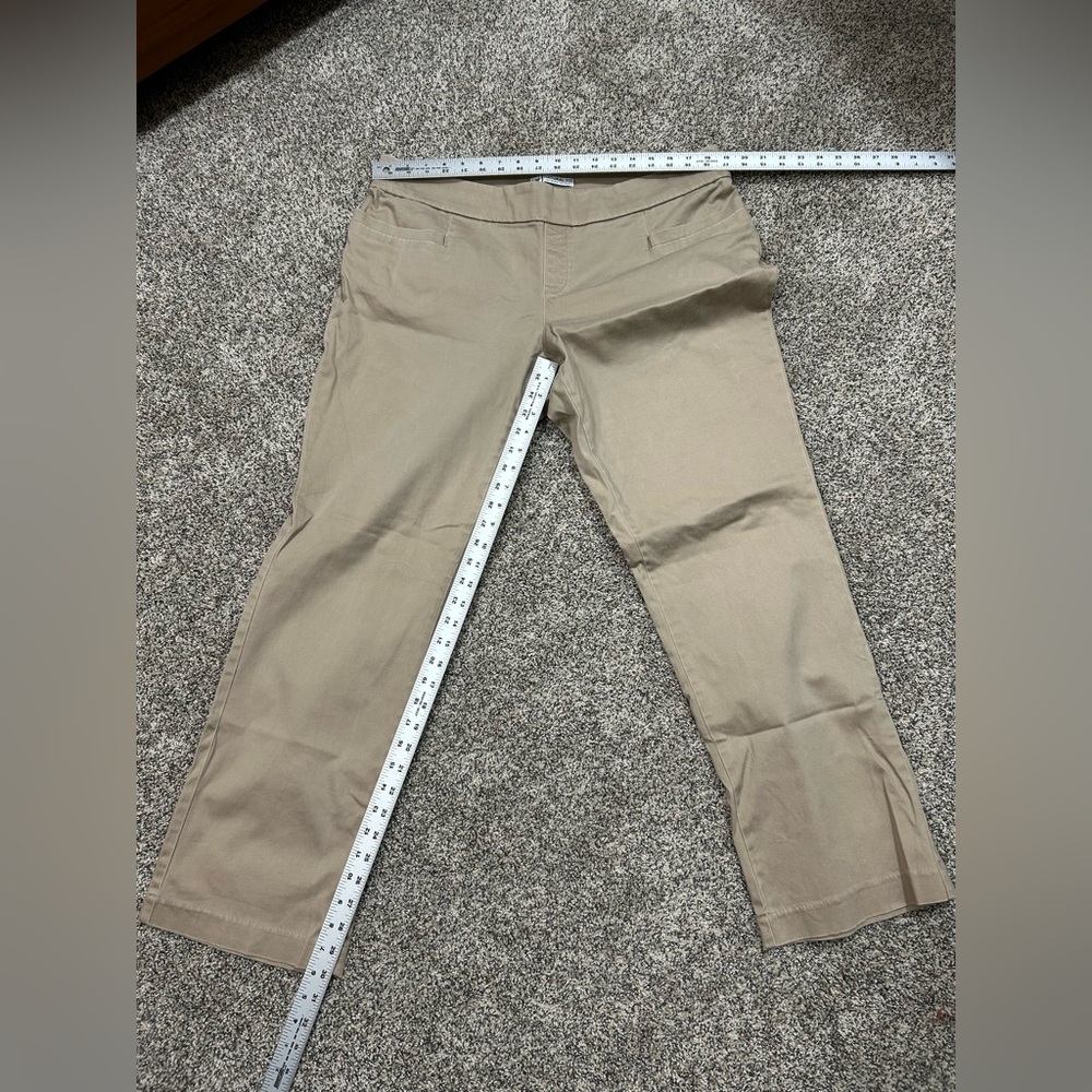 Lee Natural Fit “Just Below the Waist” Boot Cut Women’s Tan Khaki Pants 16W